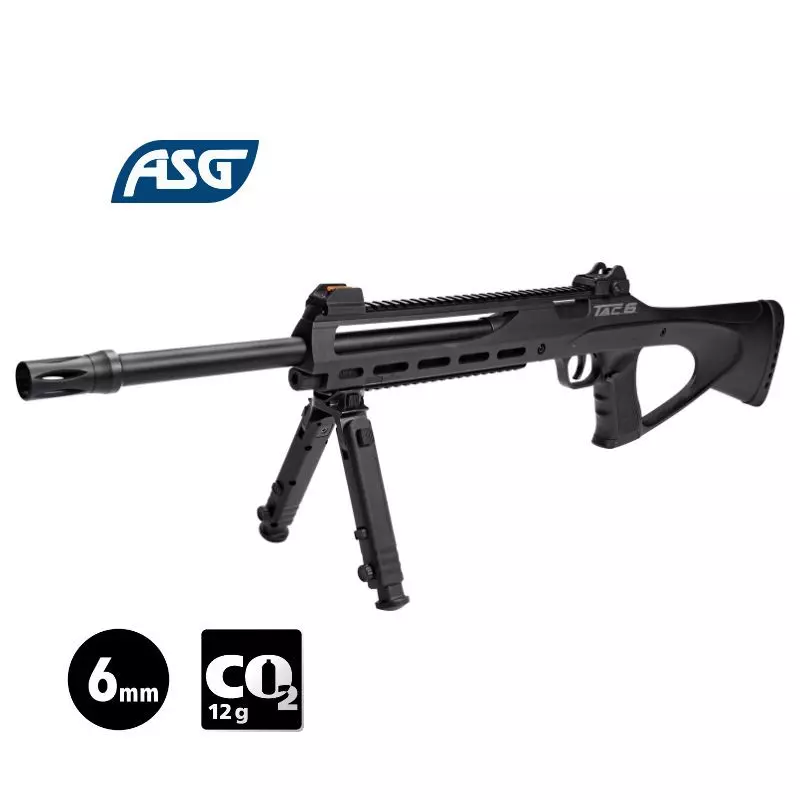 ASG TAC 6 AIRSOFT RIFLE Black - CO2 - 6mm BB 1.8J