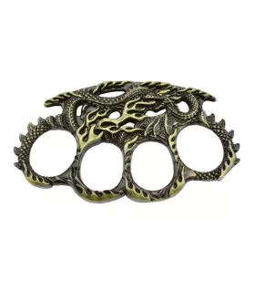 MAX KNIVES SNAKE FLAME BRASS KNUCKLES