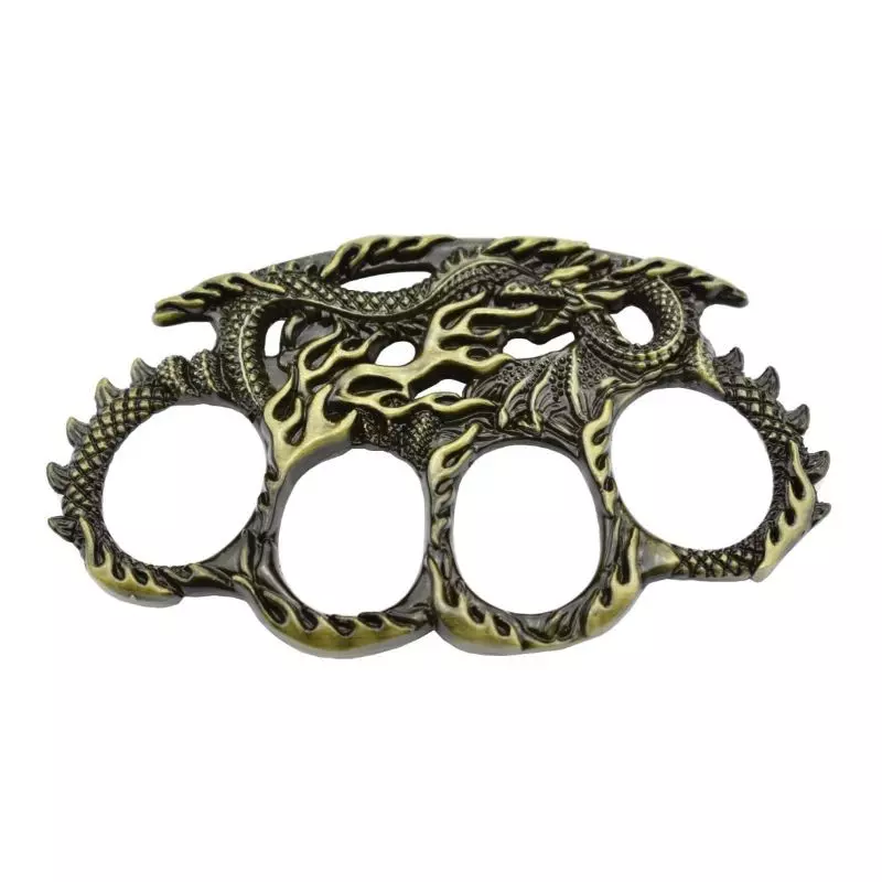 MAX KNIVES SNAKE FLAME BRASS KNUCKLES