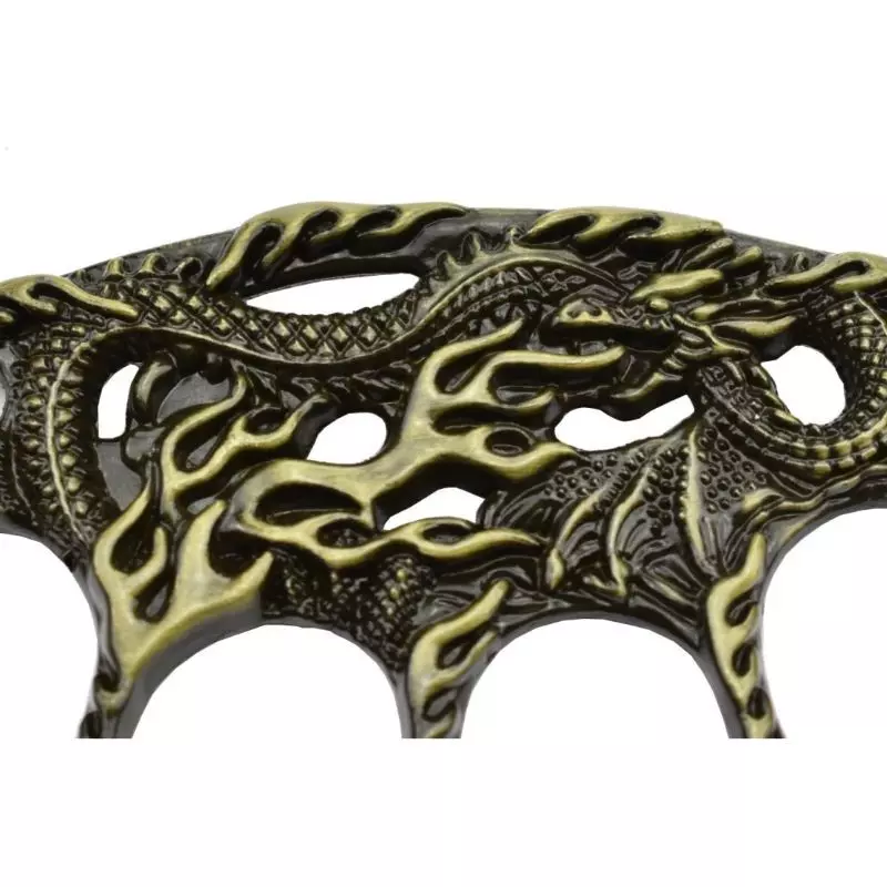 MAX KNIVES SNAKE FLAME BRASS KNUCKLES