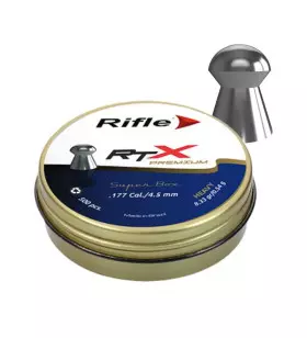 PLOMBS RIFLE PREMIUM RTX MEDIUM TETE RONDE 4.5mm x500