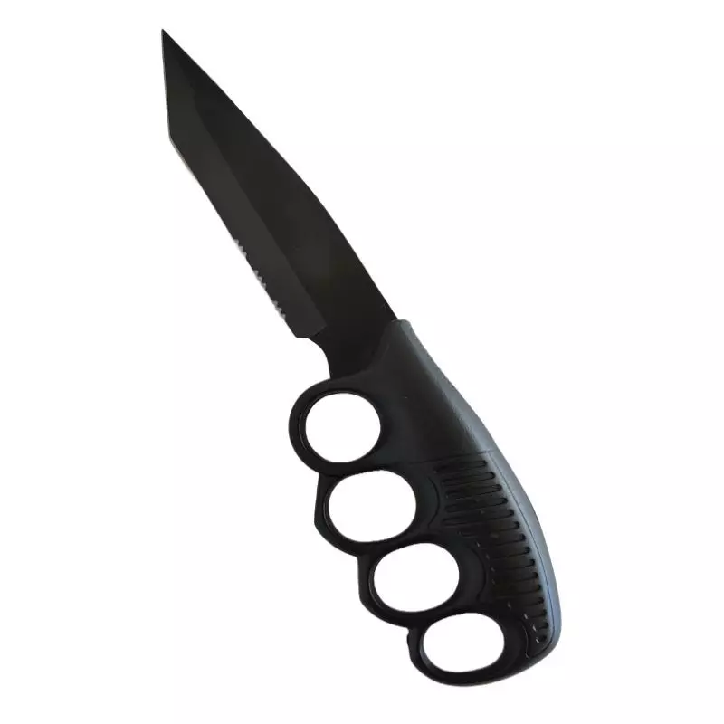 BLACK AMERICAN FIST TACTICAL KNIFE WITH SHEATH