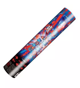 CANON LANCE-CONFETTIS BLEU BLANC ROUGE 30CM