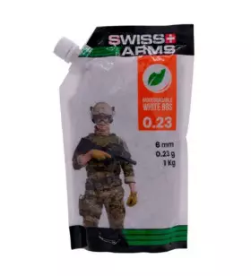 SWISS ARMS ORGANIC AIRSOFT BBs 0.23 g White BAG OF 1Kg