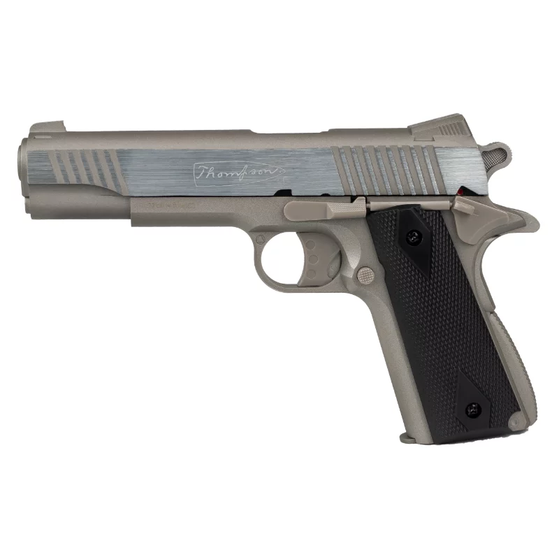 COLT 1911 Thompson Silver AIRGUN PISTOL - Fixed slide - Pellets 4.5 mm CO² / 3J