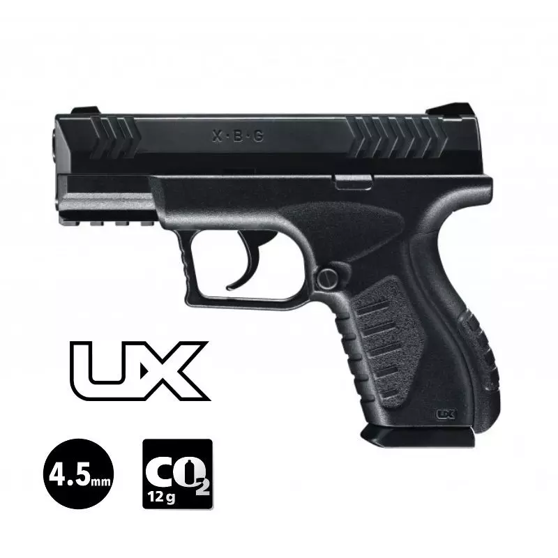 UX XBG AIRGUN PISTOL Black - 4.5mm BB - CO²