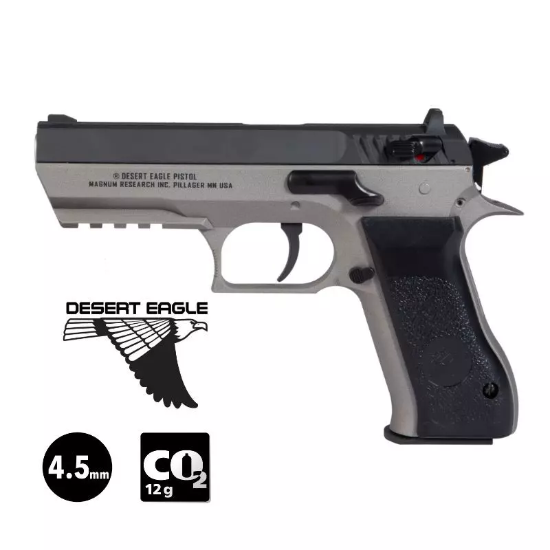 MAGNUM RESEARCH BABY EAGLE PISTOL Dual tone NBB - 4.5mm BB - CO² / 2.8J