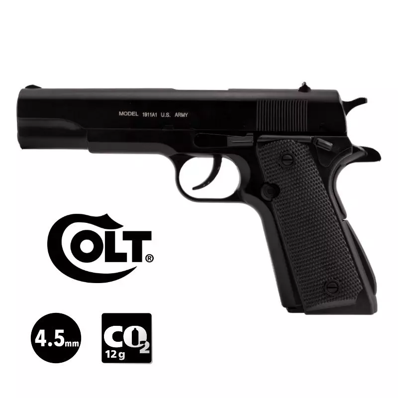 COLT 1911 Auto Ordonance AIRGUN PISTOL - Fixed slide - BB 4.5 mm CO² / 2.5J