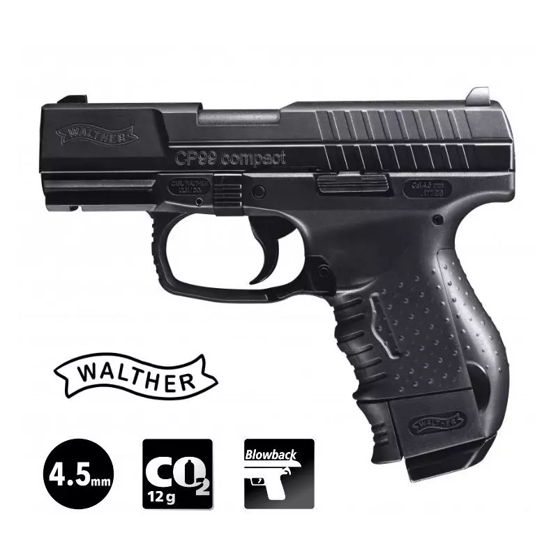 PISTOLET WALTHER CP99 Noir - 4.5mm BB - CO²