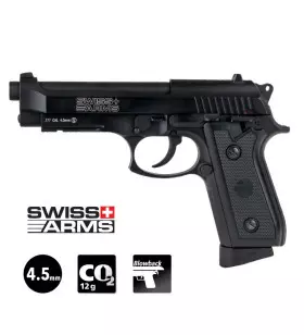 SWISS ARMS P92 AIRGUN PISTOL Black - Blowback - 4.5mm BB - CO²