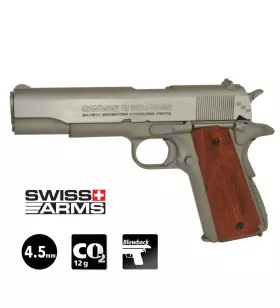 SWISS ARMS 1911 SEVENTIES PISTOL - Blowback - 4.5mm BB - CO² / 1.6J