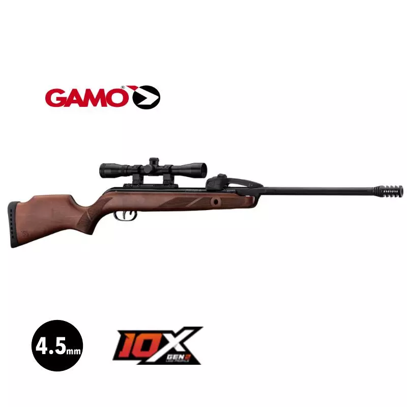 CARABINE AIR GAMO FAST SHOT IGT 10 COUPS + LUNETTE - Plombs 4,5 mm / 19.9 J