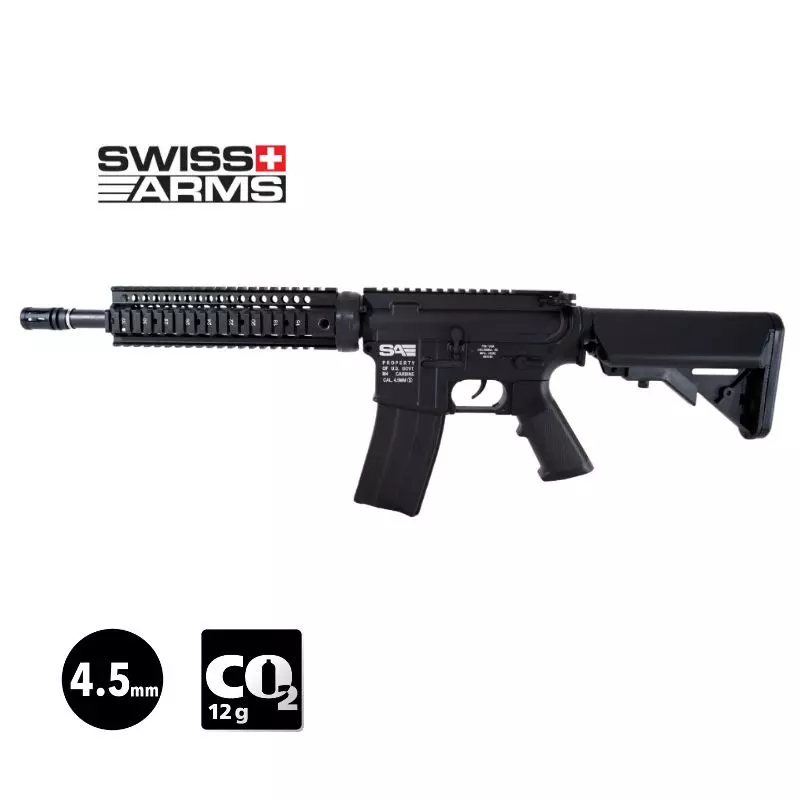 CARABINE SWISS ARMS x FN HERSTAL M4 - Billes acier 4.5mm / 3.9J