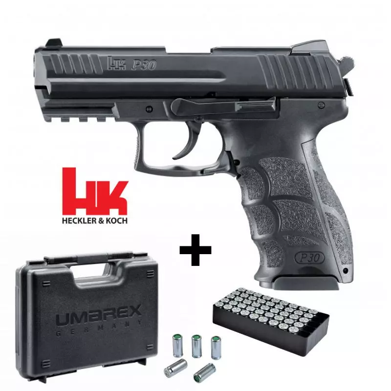 HK P30 BLANK PISTOL Black - 9MM PAK