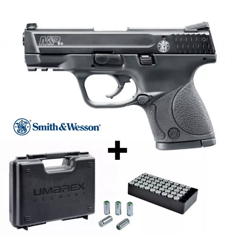 SWITH&WESSON M&P9C BLANK PISTOL Black - 9MM PAK