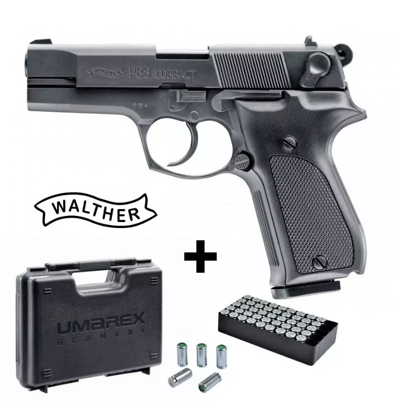 WALTHER P88 BLANK PISTOL Black 9MM PAK