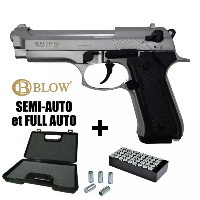 PISTOLET A BLANC BLOW F92 FULL AUTO - 9MM PAK