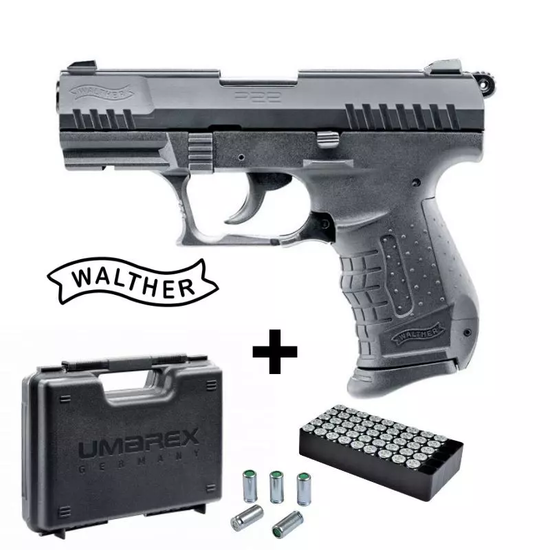 BLANK PISTOL WALTHER P22 READY Black 9MM PAK