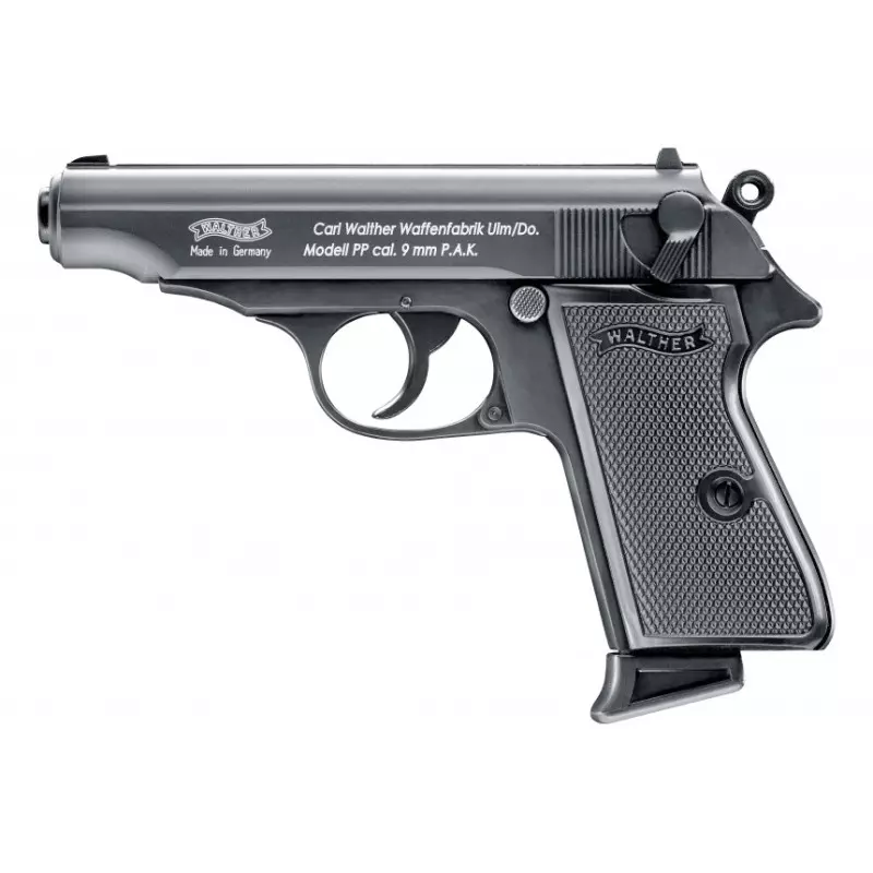 BLANK PISTOL WALTHER PP Black 9MM PAK