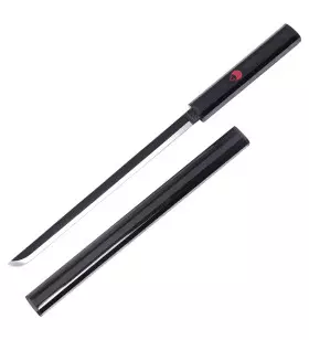 MINI KATANA DECO LAME ACIER MOTIF NARUTO NOIR