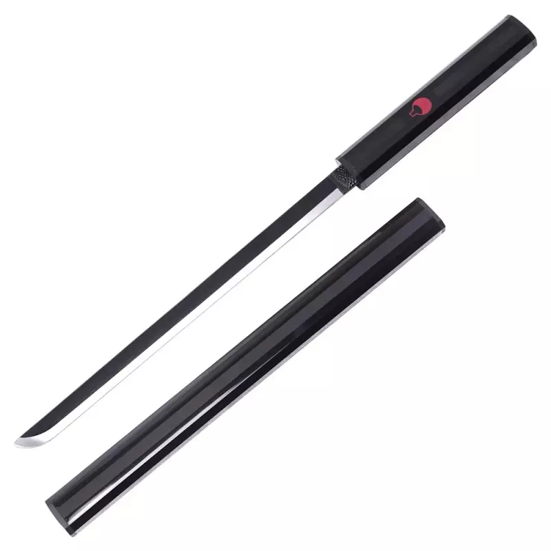 MINI KATANA DECO LAME ACIER MOTIF NARUTO NOIR