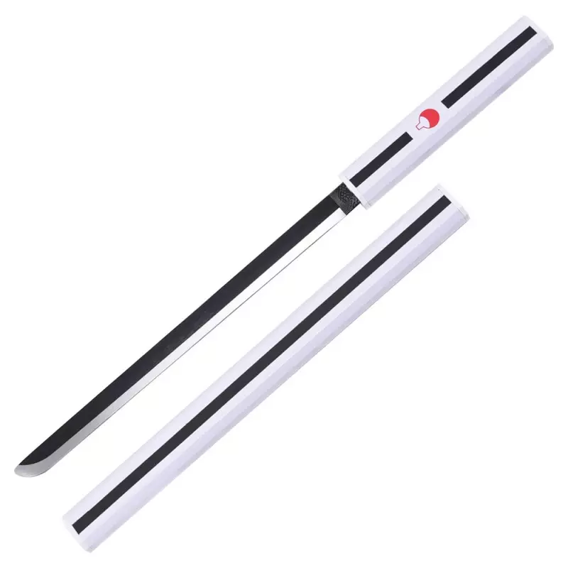 MINI KATANA DECO LAME ACIER MOTIF NARUTO BLANC