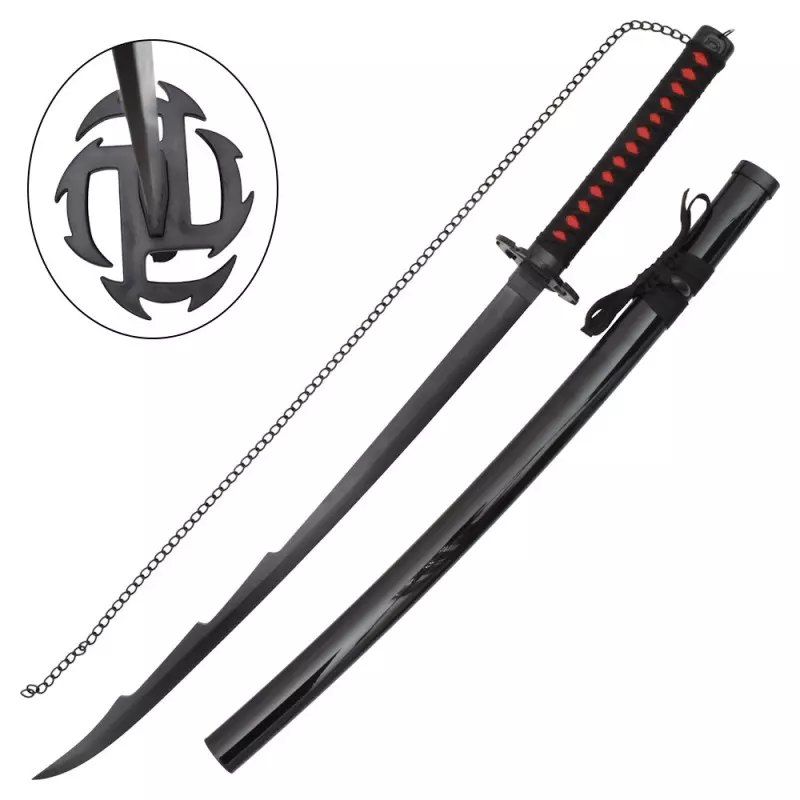 KATANA COSPLAY BAMBOO BLADE BLEACH KUROSAKI ICHIGO ZS542-WOOD