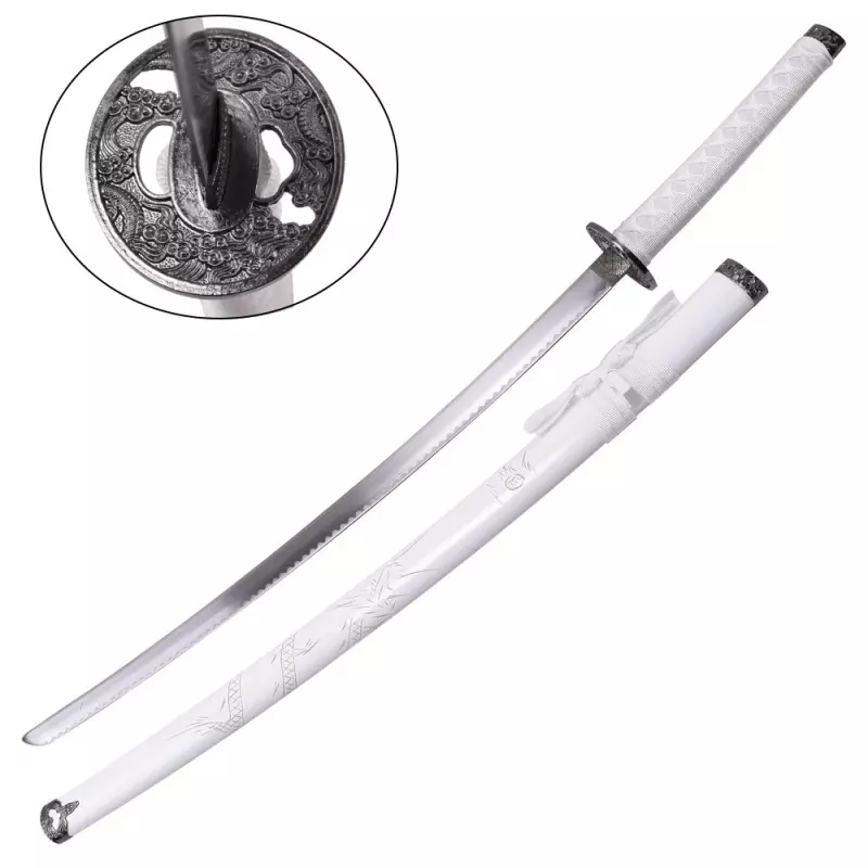 ORNAMENTAL SET KATANA-WAKIZASHI-TANTO WHITE