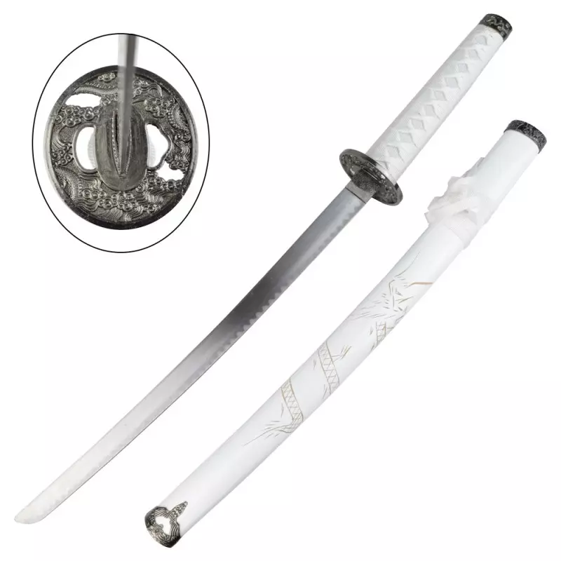 ORNAMENTAL SET KATANA-WAKIZASHI-TANTO WHITE