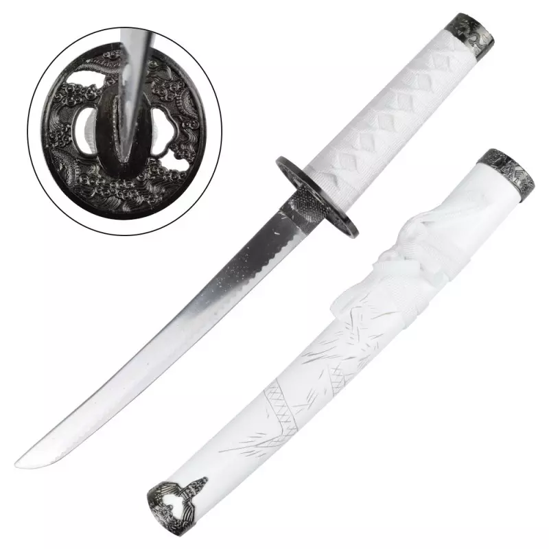 ORNAMENTAL SET KATANA-WAKIZASHI-TANTO WHITE