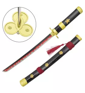 MINI KATANA DECO LAME ACIER MOTIF ONE PIECE ZS661B-MINI