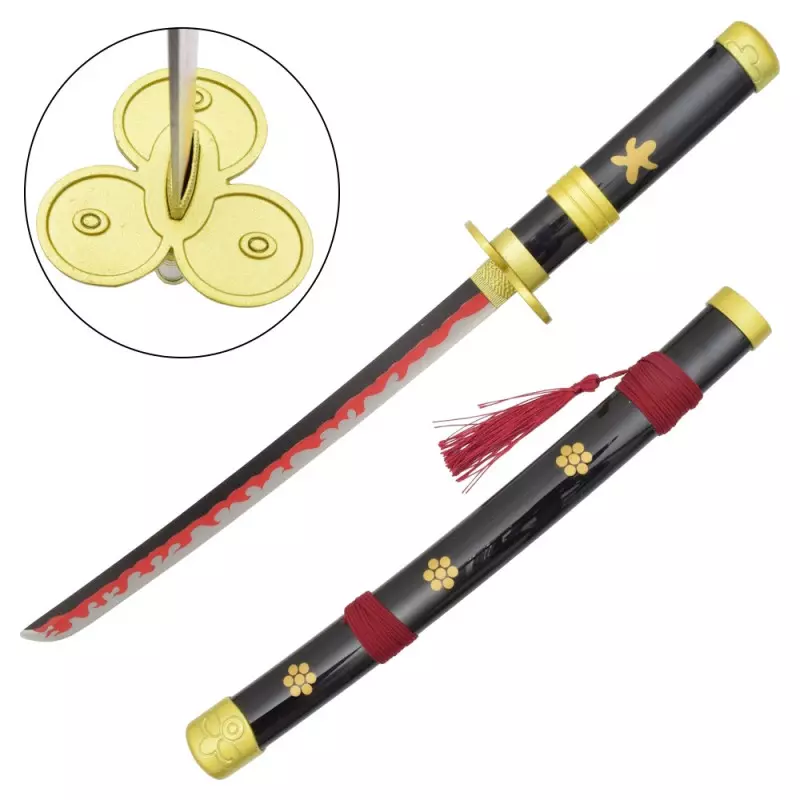 MINI KATANA DECO LAME ACIER MOTIF ONE PIECE ZS661B-MINI