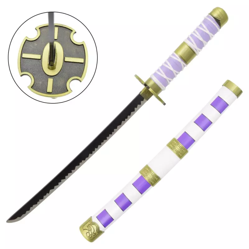 MINI KATANA DECO LAME ACIER MOTIF ONE PIECE ZS664-MINI