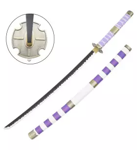 KATANA COSPLAY BAMBOO BLADE ONE PIECE NIDAI KITETSU ZS664-WOOD