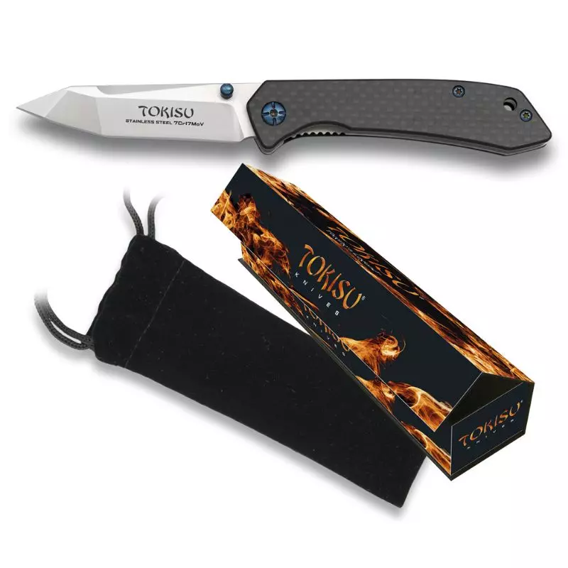 TOKISU FOLDING KNIFE G10 BLADE 6.6CM