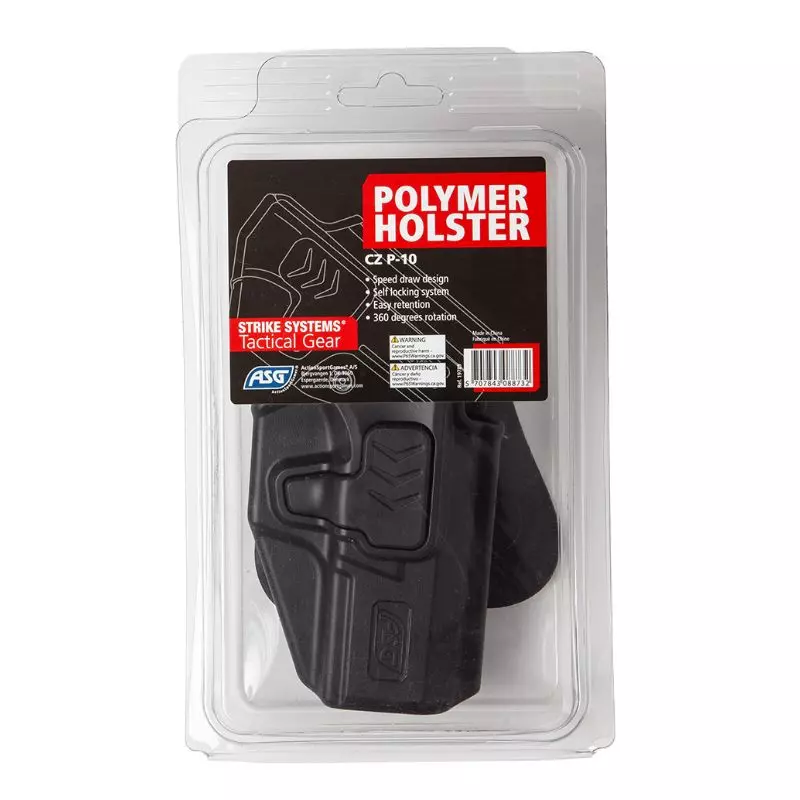 CZ P-10C POLYMER RIGID BELT HOLSTER