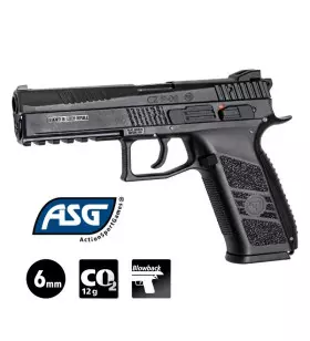 CZ75 P-09 DUTY AIRSOFT PISTOL Black with case - Blowback - 6 mm BB - CO²