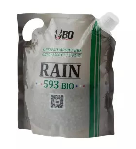 BILLES AIRSOFT BIO 6 MM RAIN BO 0.28 G - SACHET DE 3500BBs