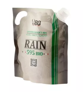 BILLES AIRSOFT BIO 6 MM RAIN BO 0.25 G - SACHET DE 3500BBs