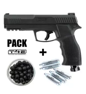 PACK PISTOLET DE DEFENSE T4E TP50 Gen2 (HDP50) - Cal .50 - 13 Joules