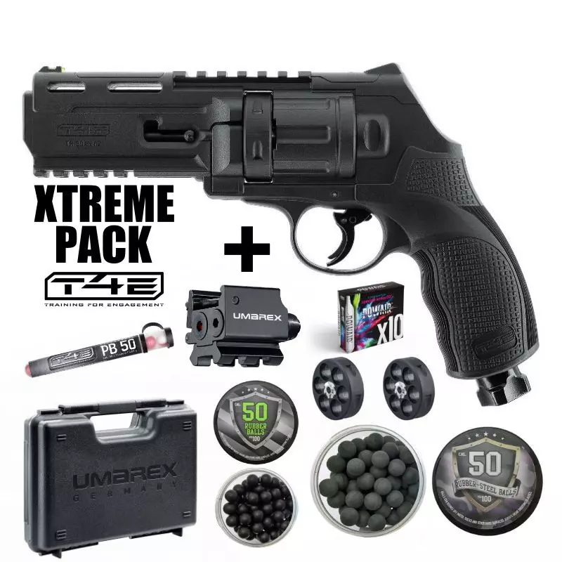 T4E TR50 Gen2 DEFENCE REVOLVER XTREME PACK - Cal .50 - 13 Joules