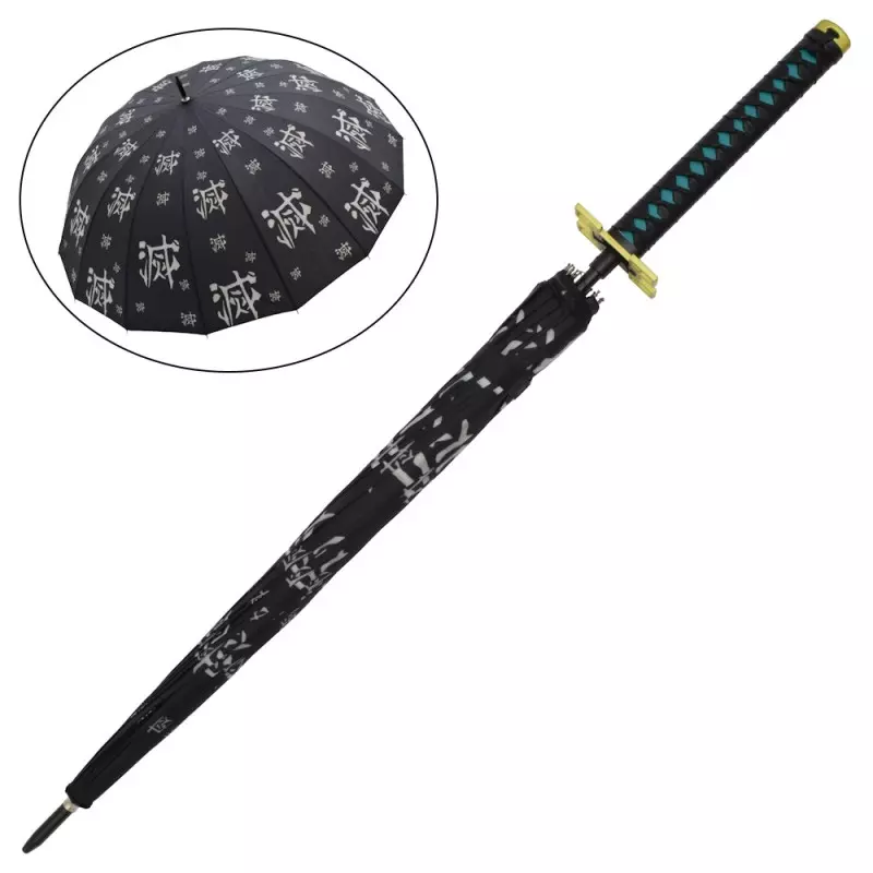 KATANA STYLE UMBRELLA DEMON SLAYER MUICHIRO TOKITO'S PATTERN