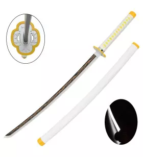 KATANA DECO LAME ACIER ET LED MOTIF DEMON SLAYER