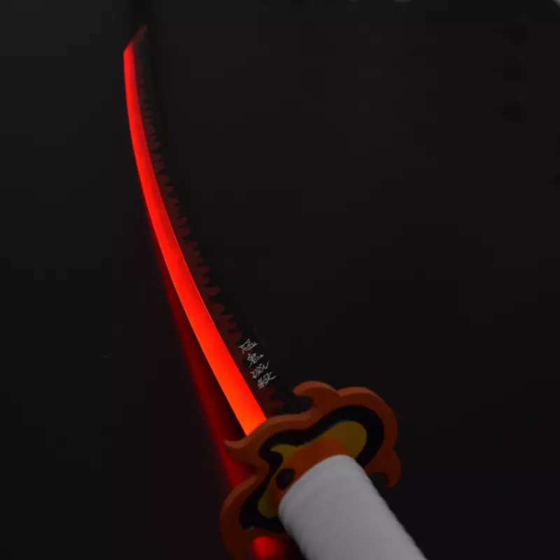 KATANA DECO STEEL BLADE WITH LED LIGHTING DEMON SLAYER PATTERN