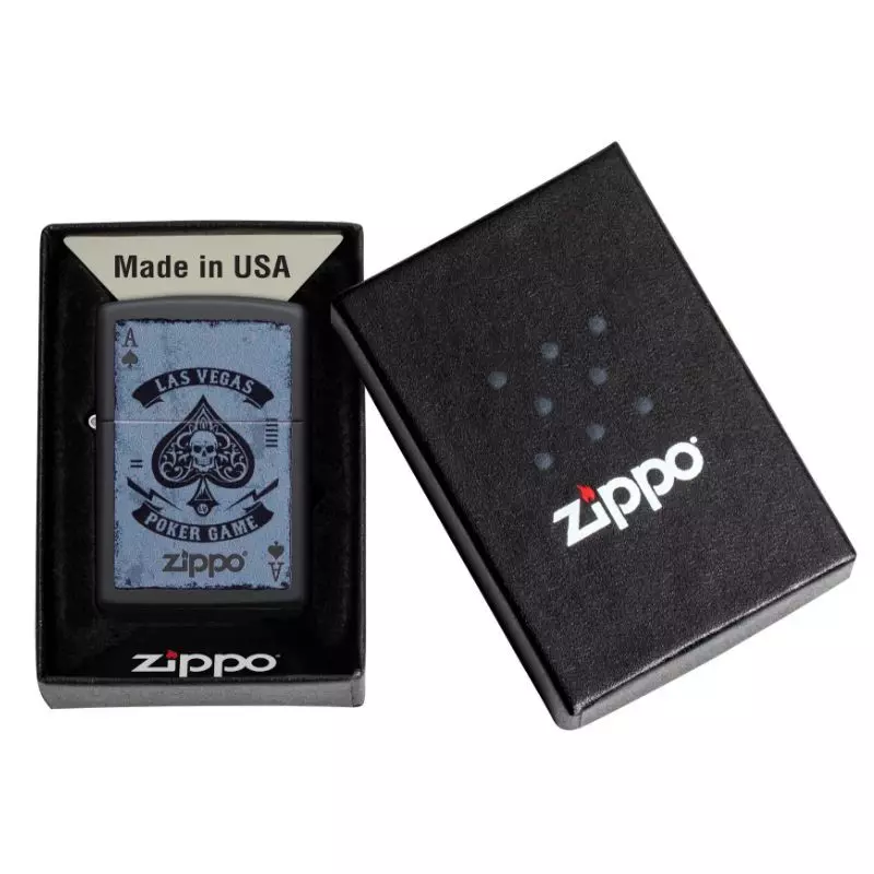 BRIQUET ZIPPO LAS VEGAS POKER GAME Noir