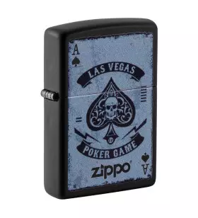 BRIQUET ZIPPO LAS VEGAS POKER GAME Noir