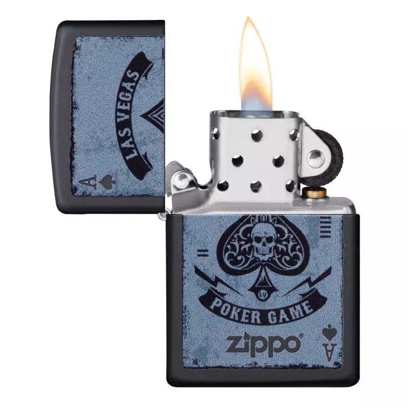 BRIQUET ZIPPO LAS VEGAS POKER GAME Noir