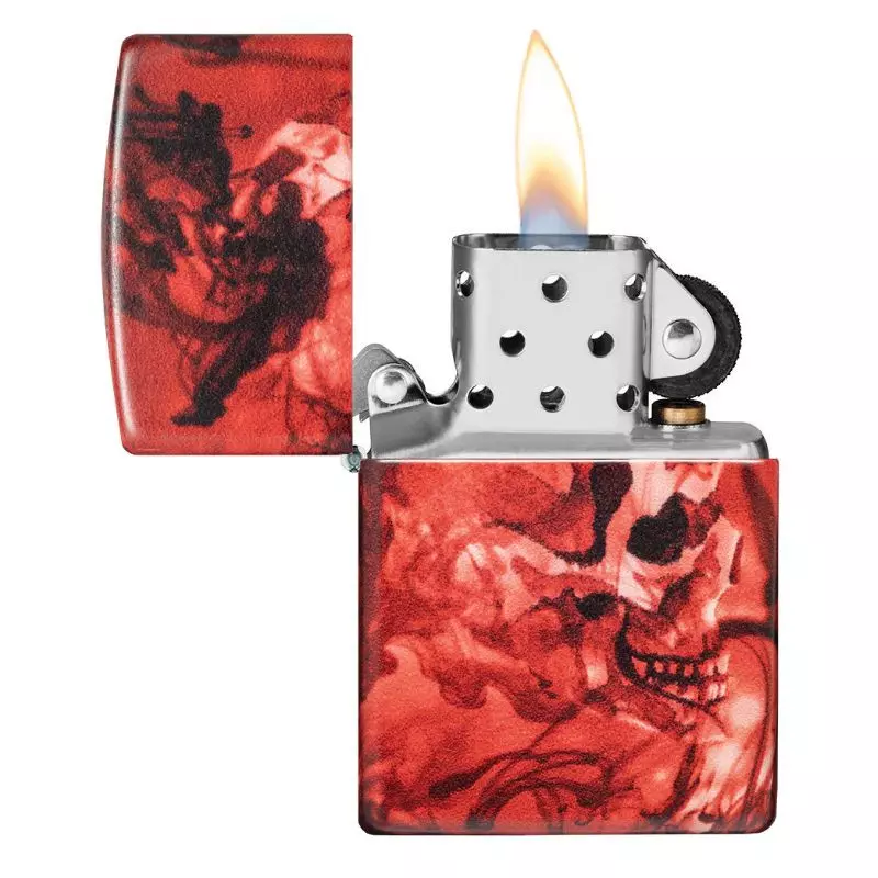 BRIQUET ZIPPO SPOOKY SKULLS