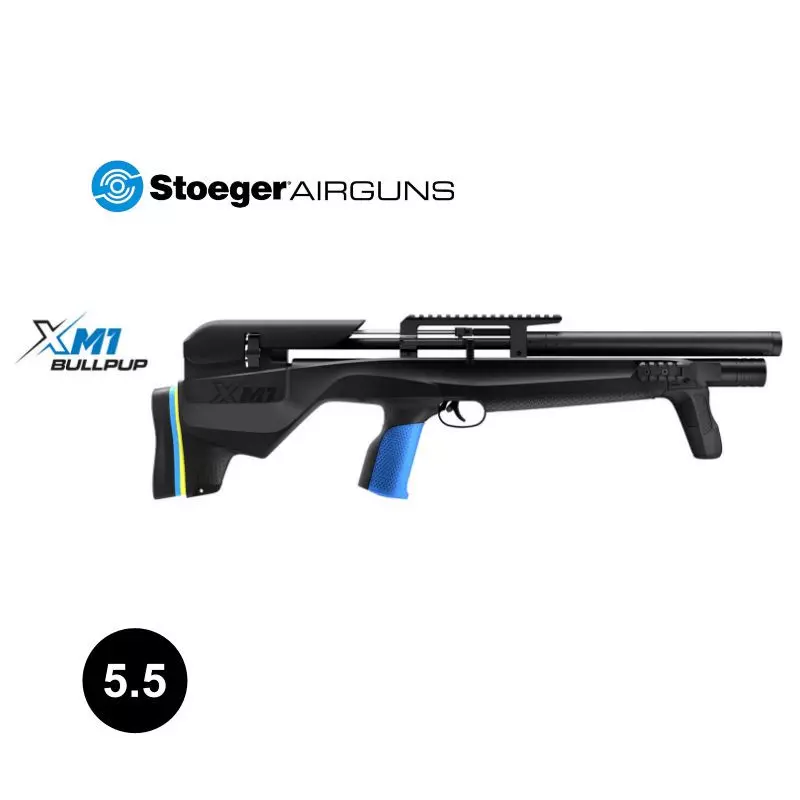 STOEGER XM1 BULLPUP PCP AIR RIFLE Black - 5.5 mm pellets 42J