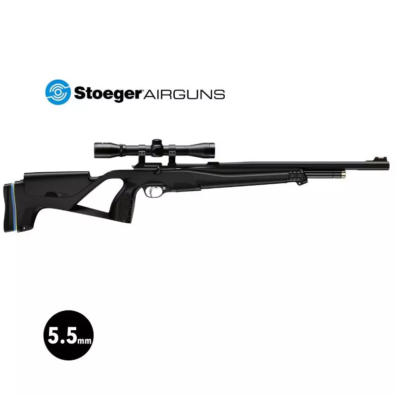 STOEGER XM1 PCP AIR RIFLE COMBO 4X32 Black - 5.5 mm pellets 19.9J